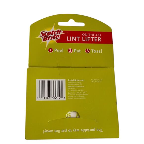 Scotch Brite Lint Lifter 30 Individual Portable Lint Removal Sheets Discontinued - Picture 3 of 4